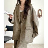 羽織るだけでキマる。袖タックヘリンボーンオーバーサイズジャケット（セットアップ可… | Classical Elf  | 詳細画像35 