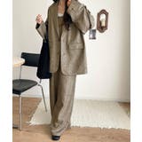 羽織るだけでキマる。袖タックヘリンボーンオーバーサイズジャケット（セットアップ可… | Classical Elf  | 詳細画像36 