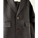 羽織るだけでキマる。袖タックヘリンボーンオーバーサイズジャケット（セットアップ可… | Classical Elf  | 詳細画像44 