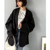 羽織るだけでキマる。袖タックヘリンボーンオーバーサイズジャケット（セットアップ可… | Classical Elf  | 詳細画像4 