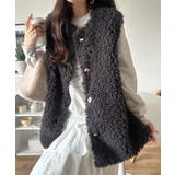 もこもこ感が愛らしい♪暖か前後2wayプードルボアベスト | Classical Elf  | 詳細画像7 