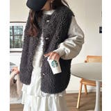 もこもこ感が愛らしい♪暖か前後2wayプードルボアベスト | Classical Elf  | 詳細画像9 