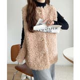 もこもこ感が愛らしい♪暖か前後2wayプードルボアベスト | Classical Elf  | 詳細画像25 