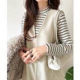 1枚でキマる私スタイル。フラップポケットVネックサロペット | Classical Elf  | 詳細画像7 