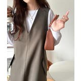 1枚でキマる私スタイル。フラップポケットVネックサロペット | Classical Elf  | 詳細画像28 