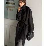 瞬間、きちんと見え。1枚あれば着回し自由自在。ケープ付きスタンドカラーミドル丈コ… | Classical Elf  | 詳細画像13 