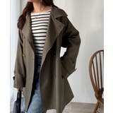 瞬間、きちんと見え。1枚あれば着回し自由自在。ケープ付きスタンドカラーミドル丈コ… | Classical Elf  | 詳細画像19 