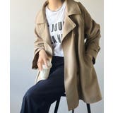 瞬間、きちんと見え。1枚あれば着回し自由自在。ケープ付きスタンドカラーミドル丈コ… | Classical Elf  | 詳細画像21 