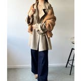 瞬間、きちんと見え。1枚あれば着回し自由自在。ケープ付きスタンドカラーミドル丈コ… | Classical Elf  | 詳細画像23 