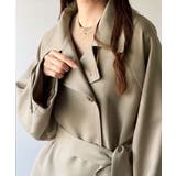 瞬間、きちんと見え。1枚あれば着回し自由自在。ケープ付きスタンドカラーミドル丈コ… | Classical Elf  | 詳細画像27 