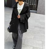 瞬間、きちんと見え。1枚あれば着回し自由自在。ケープ付きスタンドカラーミドル丈コ… | Classical Elf  | 詳細画像2 