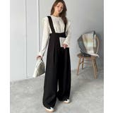 楽にシルエット美人。ワンタックワイドシルエットサロペットパンツ | Classical Elf  | 詳細画像9 