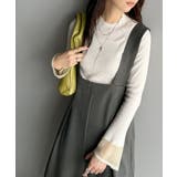 楽にシルエット美人。ワンタックワイドシルエットサロペットパンツ | Classical Elf  | 詳細画像20 