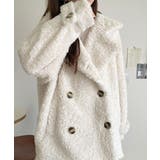 ふんわり包まれる贅沢な季節感。スタンドカラープードルボアダブルコート | Classical Elf | 詳細画像6