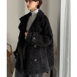 ふんわり包まれる贅沢な季節感。スタンドカラープードルボアダブルコート | Classical Elf | 詳細画像10