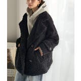 ふんわり包まれる贅沢な季節感。スタンドカラープードルボアダブルコート | Classical Elf | 詳細画像16