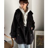 ふんわり包まれる贅沢な季節感。スタンドカラープードルボアダブルコート | Classical Elf | 詳細画像17