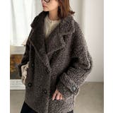 ふんわり包まれる贅沢な季節感。スタンドカラープードルボアダブルコート | Classical Elf | 詳細画像24