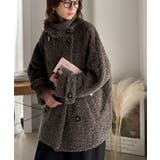 ふんわり包まれる贅沢な季節感。スタンドカラープードルボアダブルコート | Classical Elf | 詳細画像26