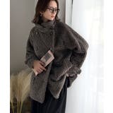 ふんわり包まれる贅沢な季節感。スタンドカラープードルボアダブルコート | Classical Elf | 詳細画像27