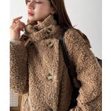 ふんわり包まれる贅沢な季節感。スタンドカラープードルボアダブルコート | Classical Elf | 詳細画像34