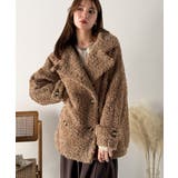 ふんわり包まれる贅沢な季節感。スタンドカラープードルボアダブルコート | Classical Elf | 詳細画像35