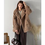 ふんわり包まれる贅沢な季節感。スタンドカラープードルボアダブルコート | Classical Elf | 詳細画像37