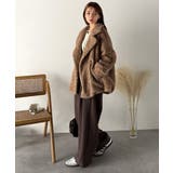 ふんわり包まれる贅沢な季節感。スタンドカラープードルボアダブルコート | Classical Elf | 詳細画像38