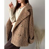 ふんわり包まれる贅沢な季節感。スタンドカラープードルボアダブルコート | Classical Elf | 詳細画像41