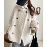 ふんわり包まれる贅沢な季節感。スタンドカラープードルボアダブルコート | Classical Elf | 詳細画像1