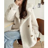 ふんわり包まれる贅沢な季節感。スタンドカラープードルボアダブルコート | Classical Elf | 詳細画像2