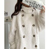 ふんわり包まれる贅沢な季節感。スタンドカラープードルボアダブルコート | Classical Elf | 詳細画像5