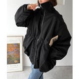 華奢見えボリュームアウター♪衿リブウエストドロストバルーンパディングコート | Classical Elf  | 詳細画像13 