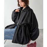 華奢見えボリュームアウター♪衿リブウエストドロストバルーンパディングコート | Classical Elf  | 詳細画像14 