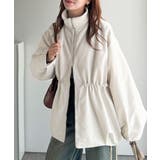 華奢見えボリュームアウター♪衿リブウエストドロストバルーンパディングコート | Classical Elf  | 詳細画像5 