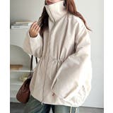 華奢見えボリュームアウター♪衿リブウエストドロストバルーンパディングコート | Classical Elf  | 詳細画像6 