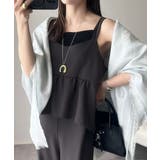 1枚で華奢見え華やか◎ダブルストラップペプラムサロペット | Classical Elf | 詳細画像17