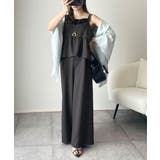 1枚で華奢見え華やか◎ダブルストラップペプラムサロペット | Classical Elf | 詳細画像18