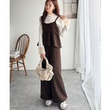 1枚で華奢見え華やか◎ダブルストラップペプラムサロペット | Classical Elf | 詳細画像23