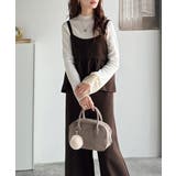 1枚で華奢見え華やか◎ダブルストラップペプラムサロペット | Classical Elf | 詳細画像26