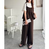 1枚で華奢見え華やか◎ダブルストラップペプラムサロペット | Classical Elf | 詳細画像32