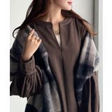 ぽわんとあざとく。ウエストリボン使い配色ステッチキーネックワンピース（長袖） | Classical Elf  | 詳細画像8 