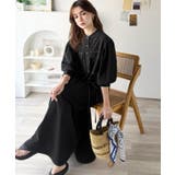 【防シワ機能付き】主役級！さらりと着られるシンプル派のためのノーカラー袖ボリュー… | Classical Elf  | 詳細画像3 