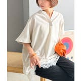 楽ちんな着心地×さらっとした肌触り。きれい見えも叶う一枚。リネン混バンドカラース… | Classical Elf | 詳細画像3