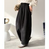 ゆるく、美しく、すらり整う。ボリュームギャザーイージータックパンツ(ウエストゴム… | Classical Elf | 詳細画像7