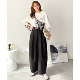 ゆるく、美しく、すらり整う。ボリュームギャザーイージータックパンツ(ウエストゴム… | Classical Elf | 詳細画像9