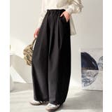 ゆるく、美しく、すらり整う。ボリュームギャザーイージータックパンツ(ウエストゴム… | Classical Elf | 詳細画像4