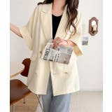 きちんと感も、抜け感も。夏に着られるテーラード。ショートスリーブオーバーサイズジ… | Classical Elf | 詳細画像4