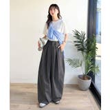 旬なワイドシルエットが目を惹く１着♪タックバレルレッグパンツ | Classical Elf  | 詳細画像21 