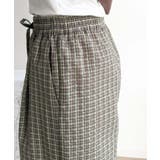 履くだけでお洒落見え。涼しげ素材で魅せる。サッカーチェックタックワイドパンツ | Classical Elf  | 詳細画像40 